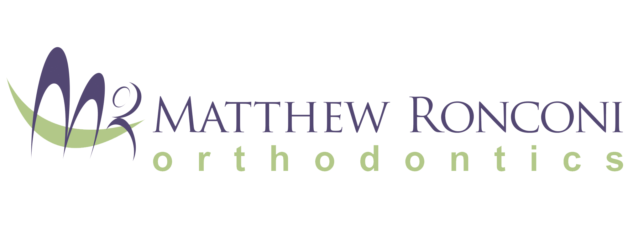 Matthew ronni orthodontics logo.